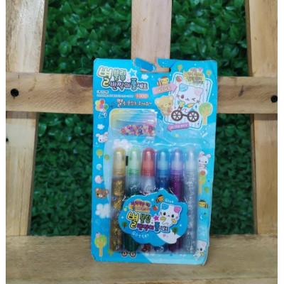 چسب اکریلی 6رنگ همراه پولک