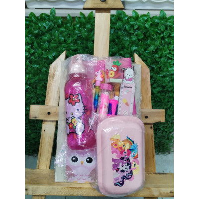 پک لوازم تحریر صورتی