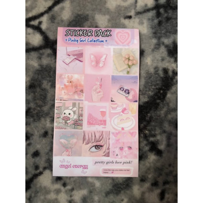 پک استیکر کالکشن صورتی