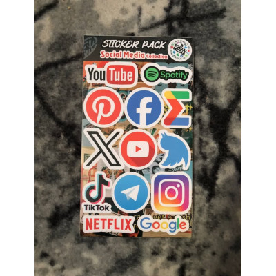پک استیکر کالکشن سوشال مدیا
