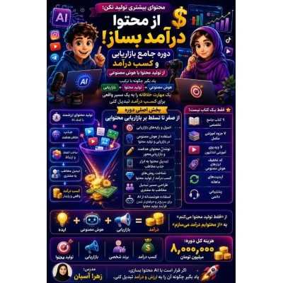 دوره ی درآمد زایی از هوش مصنوعی
